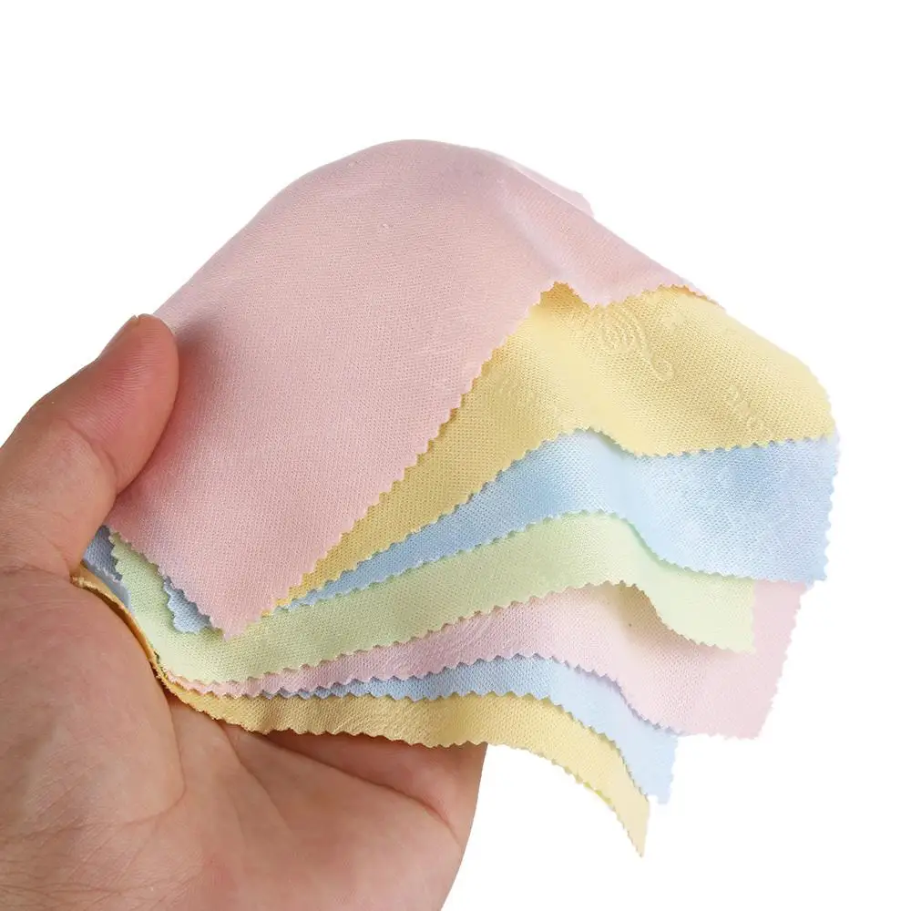 Multi-Color Household Microfiber Screen Wipe, Lens Cleaning Pano, Óculos, Novo, 10Pcs