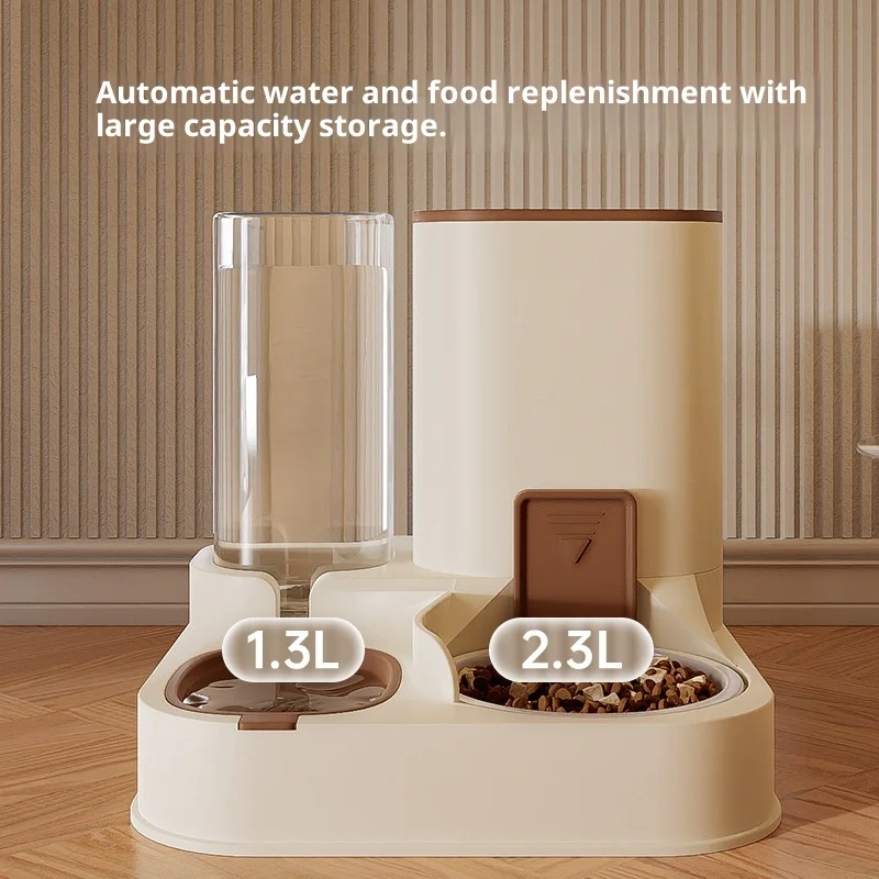 Dispensador automático de agua y comida 2 en 1 para perros, gatos