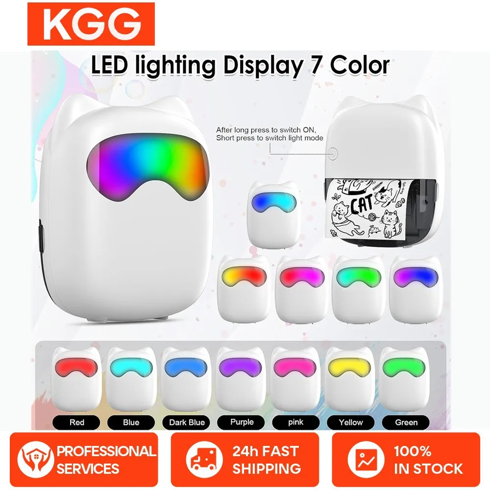 

Портативный мини-термопринтер Bluetooth Беспроводная фотоэтикетка Примечание неправильной бесчернильной печати Карманный принтер Imprimante Portable