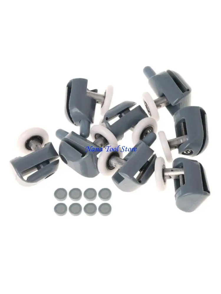 31GJ 8 Pcs Single Shower Door Rollers Runners Pulleys Guides 25mm Diameter