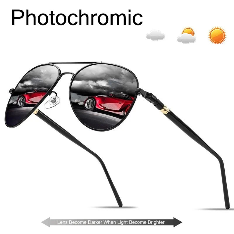 

New Smart Photochromic Sun Reading Glasses Fashion Men Anti-Blue Light External Sunshade Prescription Eyewear Diopter +0 To +6.0