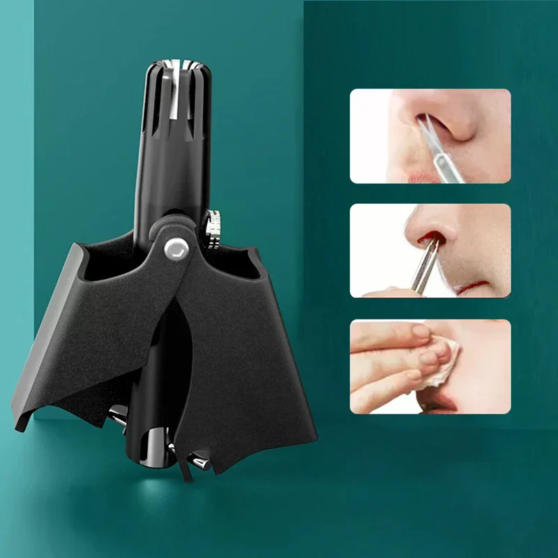 

Nose Trimmer For Men Stainless Steel Trimmer For Nose Vibrissa Razor Shaver Washable Portable Nose Ear Hair Trimmer