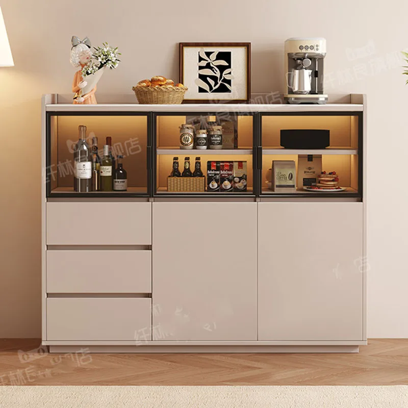 Storage Restaurant Bar Cabinet Living Room Wood Designer Commercial Shop Modern Wine Cabinet Luxury Vitrina Trendy Furniture