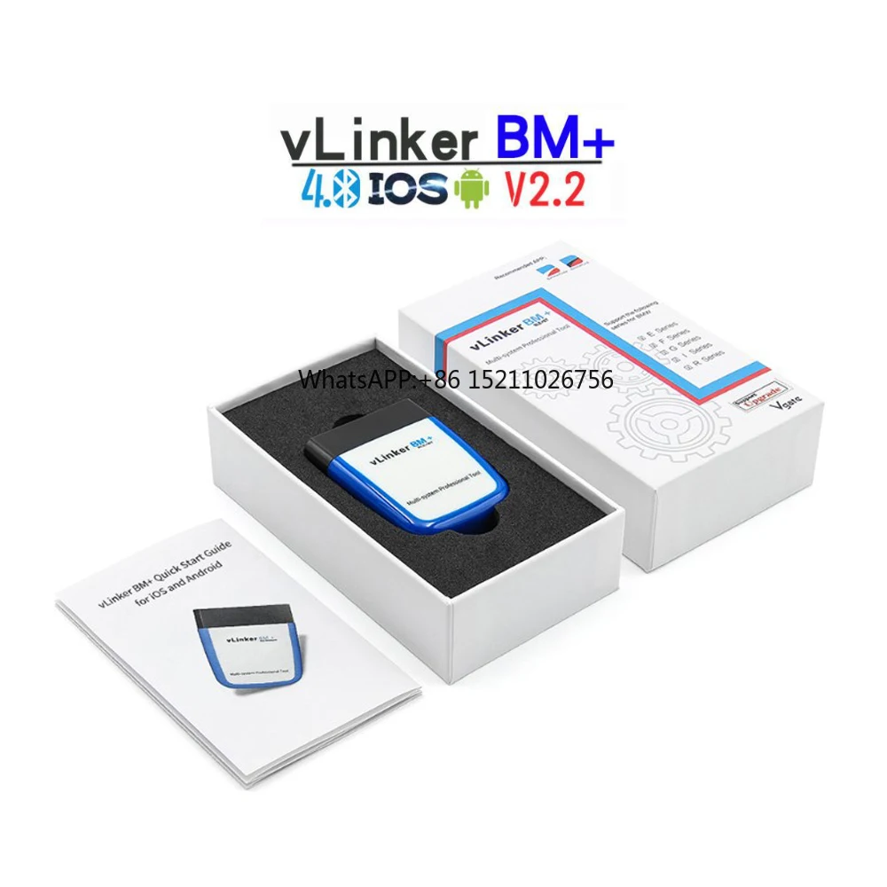 Vgate VLinker BM+ wireless connection BT 3.0 OBD2 Code Reader for Android Car diagnostic Scanner