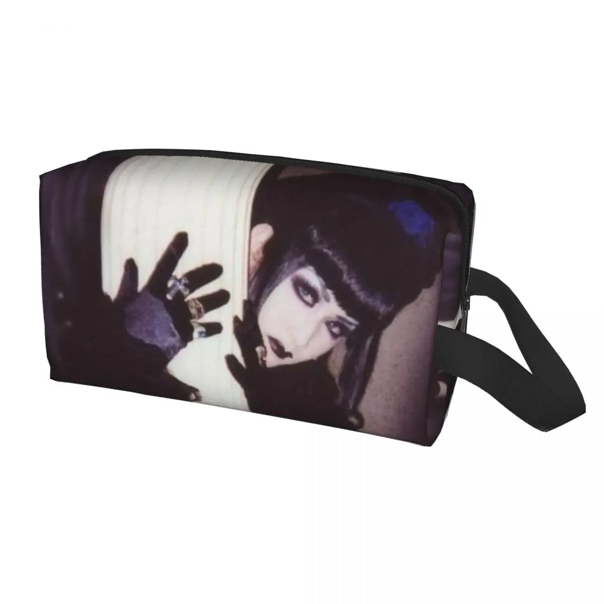 Cute Malice Mizer Visual Kei Japanese Rock Band Gothic Toiletry Bag for Women Cosmetic Makeup Organizer Beauty Storage Dopp Kit