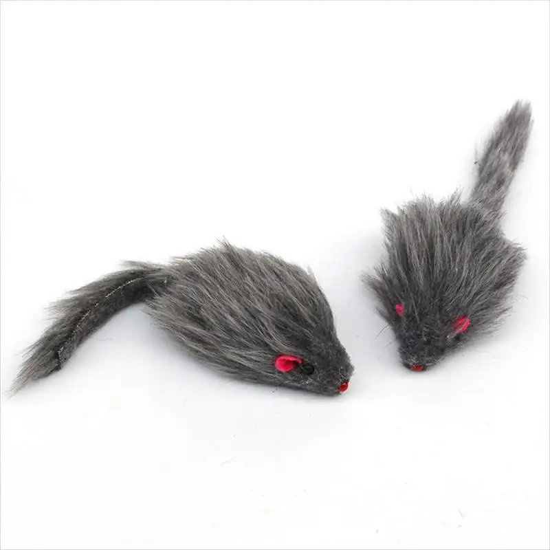 1/2/3PCS Entertainment Cat Toy Lifelike Mouse Toy Colorful Pet Toys For Cats Soft Plush Toy Durable Cat Toys Irresistible Charm