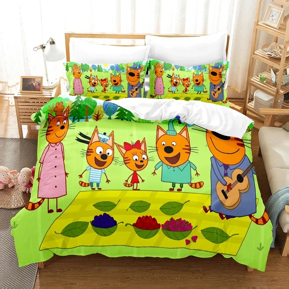 2026 Cartoon Kid-E-Cats Bedding Set,Duvet Cover Comforter Bed Set Quilt Cover Pillowcase,King Queen Twin Size Boys Girls Adults