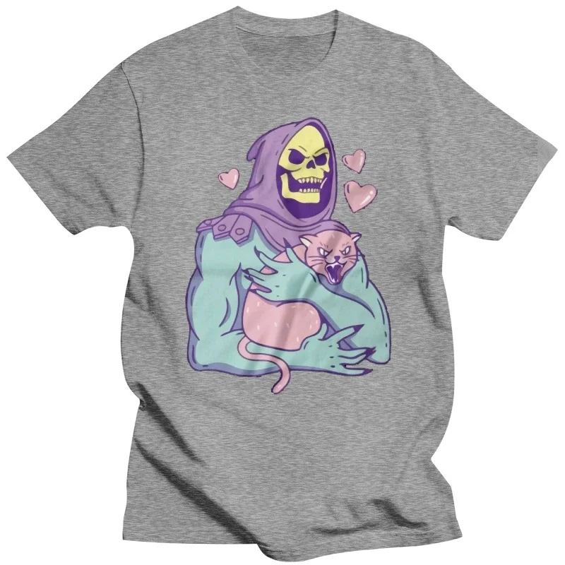 Skeletor Cat Tshirt Unisex & Kids - Funny,80\'s Cartoon male fashion Casual short sleeve top MAN T-SHIRT male graphic t shirts