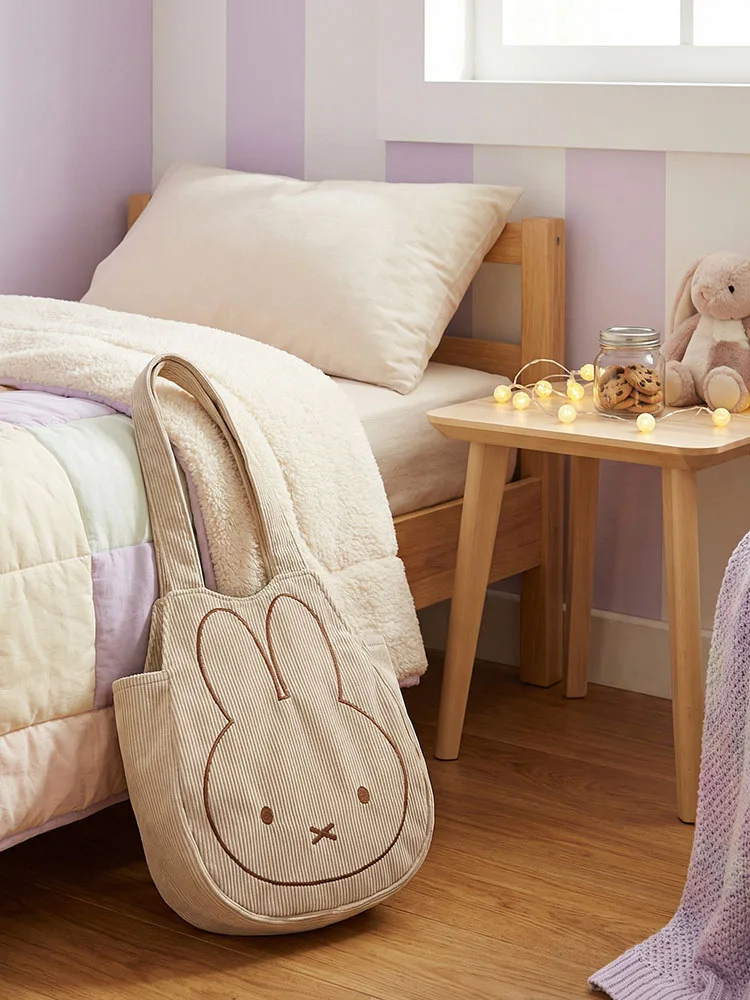 Neue Miffy-Handtasche, niedliche Canvas-Tasche, Kawaii, große Kapazität, Mehrzweck-Umhängetasche, Aufbewahrungstasche, Sommer, für Mädchen, Geschenke – Detail 2