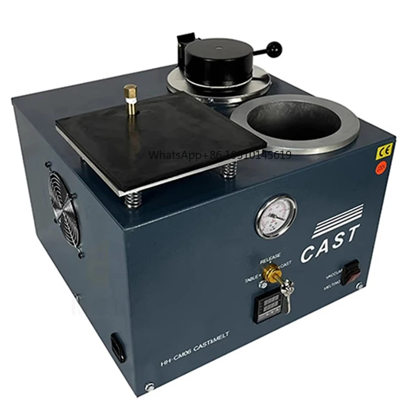 

3 in 1 Jewelry Vacuum Casting Machine, 220V/110V Vacuum Investment Casting Equipment