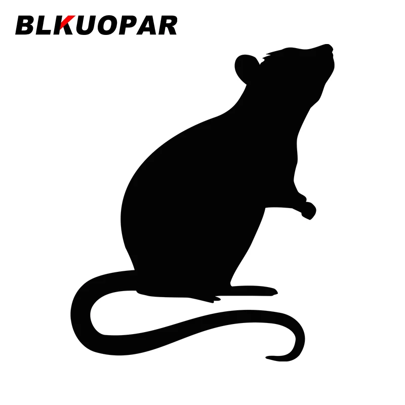 BLKUOPAR For Rat Symbol Car Stickers Creative Waterproof Decals Sunscreen Funny Windows Trunk Surfboard Decor Car Goods
