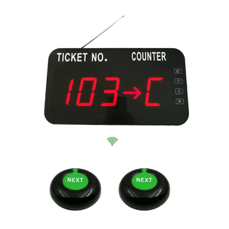 Electronic Queue Manage System 1 counter display 2 Next button Number Calling Bank Service Geust Waiting High efficiency