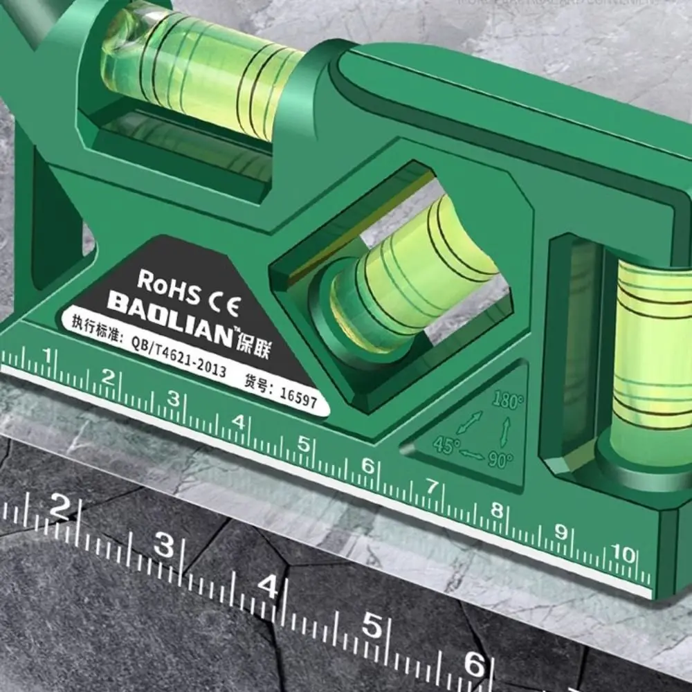 Portable Pocket Magnetic Level Gauge with Metric Anti-fall Woodworking Level Gauge Durable High Precision Mini Protractor