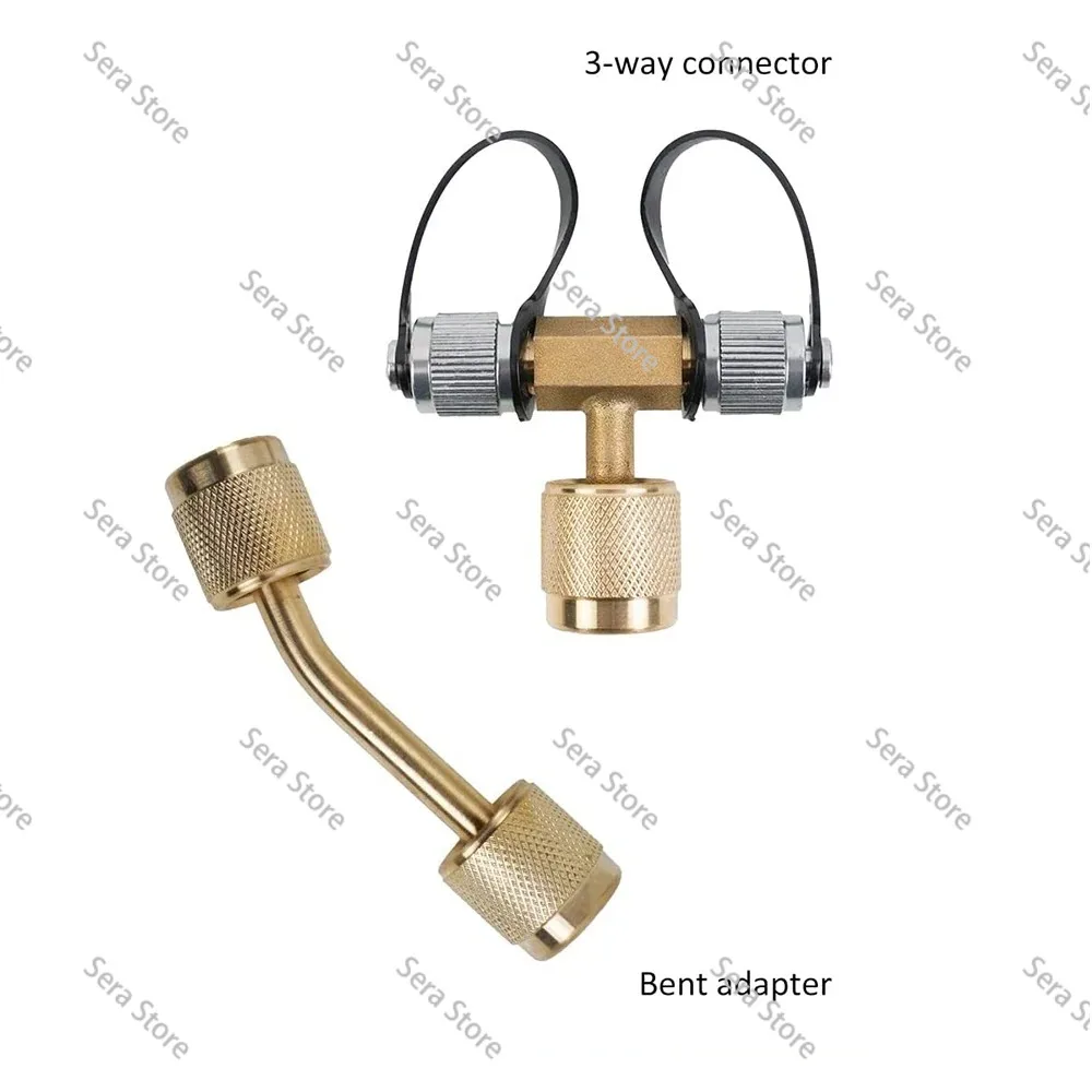 1/4 inch SAE Brass Adapter Accessories 3-Way Bending Flared Accessories