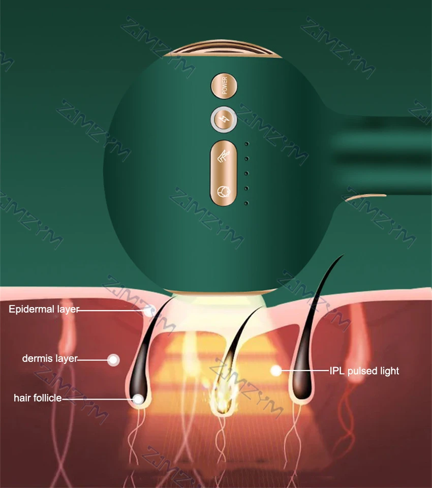 Depiladora láser de zafiro para mujeres, fotodepiladora profesional indolora de hielo, actualización IPL ilimitada, A903
