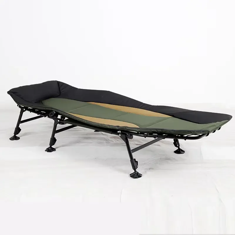 Portable Folding Bed Chair for Outdoor Camping and Carp Fishing Comfortable Luxury Rest Seat Durable Travel Furniture Gear