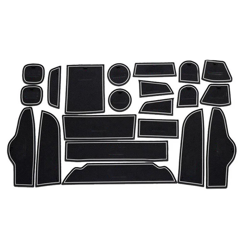 

For BMW F25 X3 2011~2014 X4 2013~15 Non-Slip Rubber Interior Car Door Armrest Storage Panel Mat Cup Holder Slot Pad Cover 21PCS