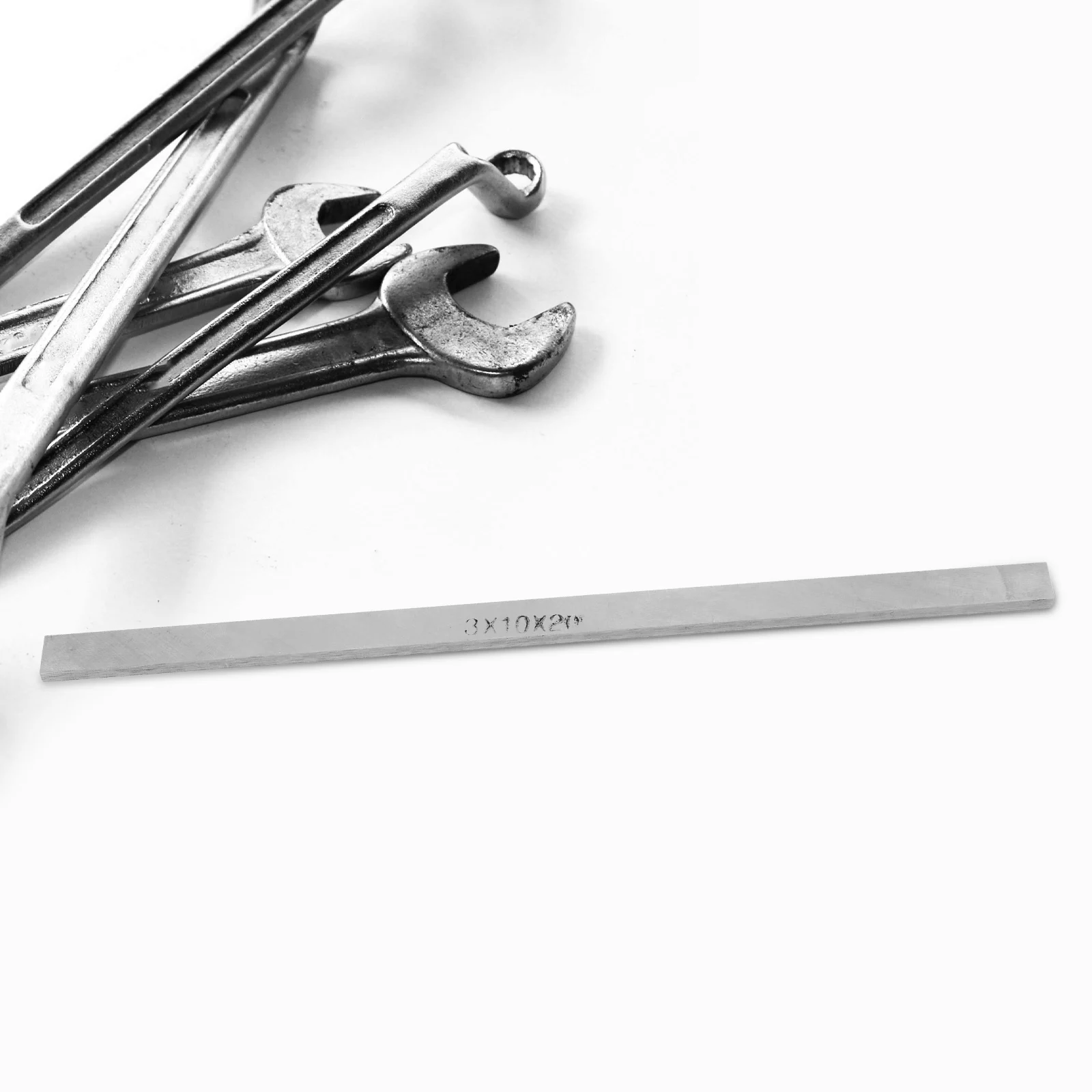 

White Steel Bar High Strips Flat Stock Silver Professional Use Compact Versatile HouseholdKnife Craft Drills