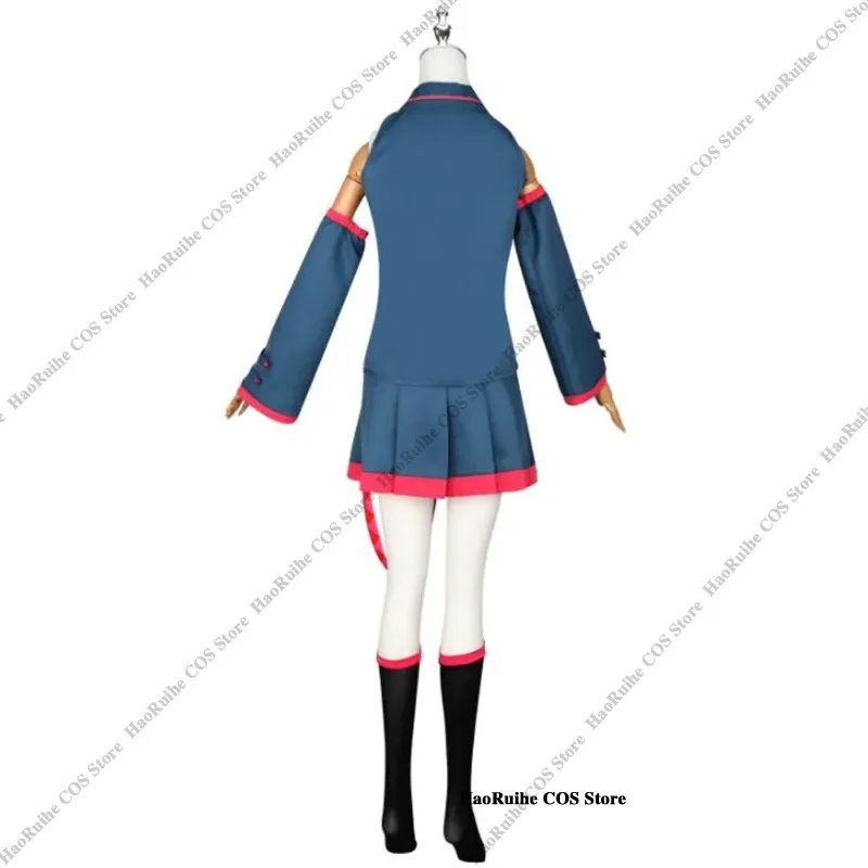 재고 있음 Kasane Teto Blue Miku 코스프레 의상 가발 애니메이션 Mikuu UTAU Vtuber 할로윈 카니발 파티 여성 퍼포먼스 슈트
