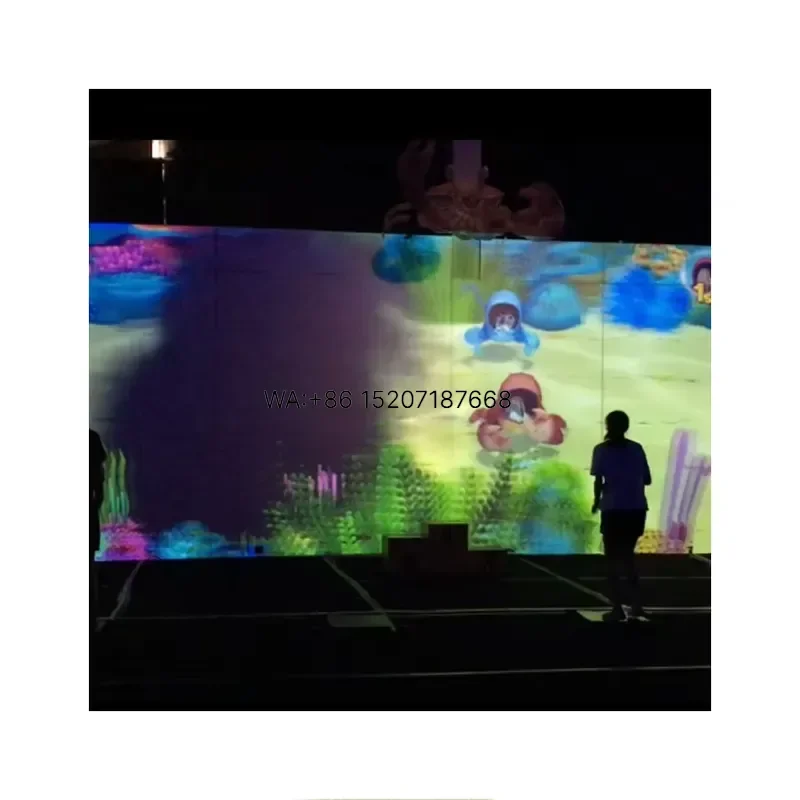 Wmwmnu for Virtual Interactive Fitness Games With Immersive Projection Gym for Kids Play Digital Sports Projector Wall