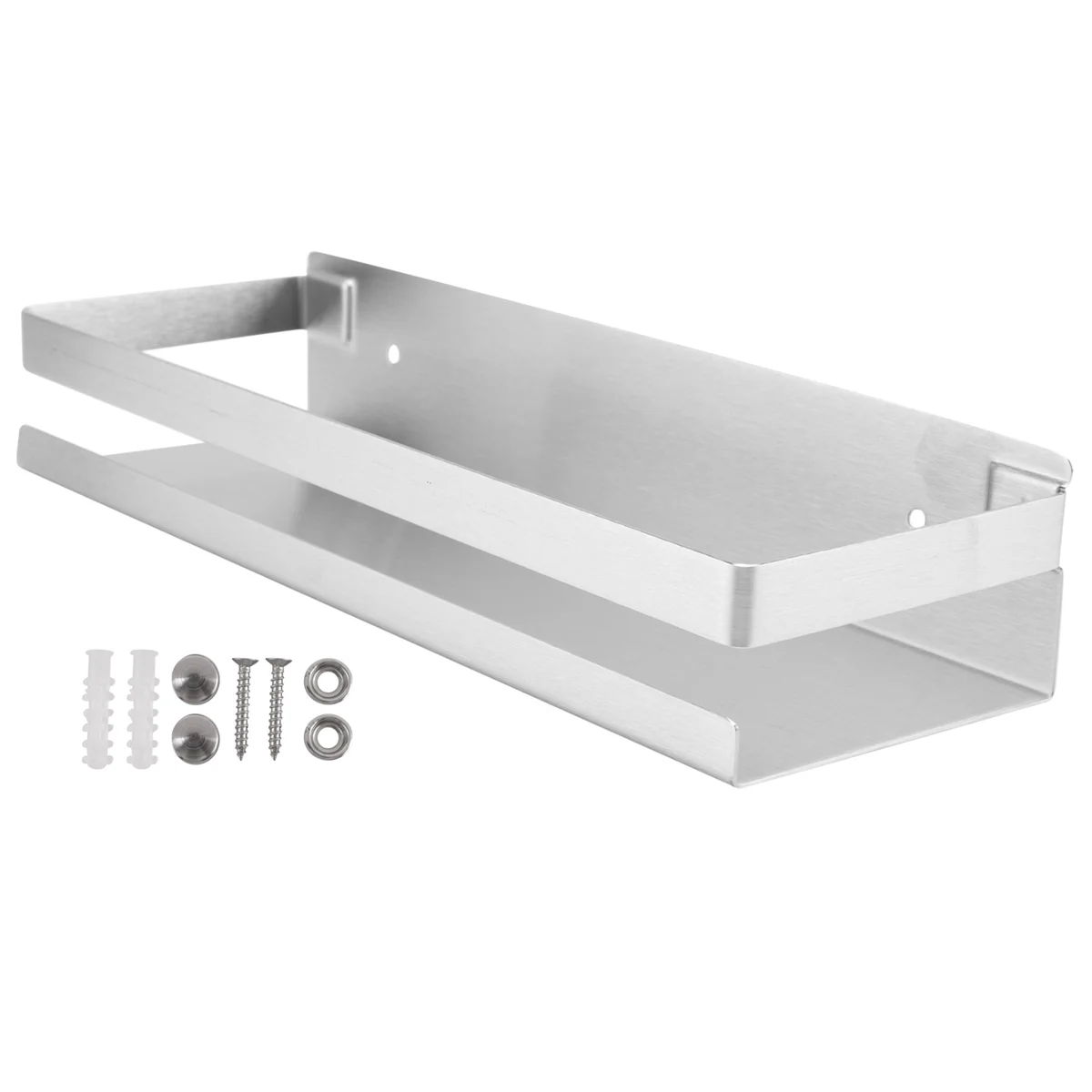 

Shower Shelf No Drilling Self-Adhesive Basket Stainless Steel 30 cm