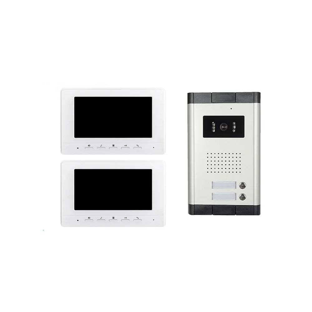 1-2 Units Apartment Video Doorbell Intercom System For Home Building Flats Security Video Door Phone Monitor Doorbell