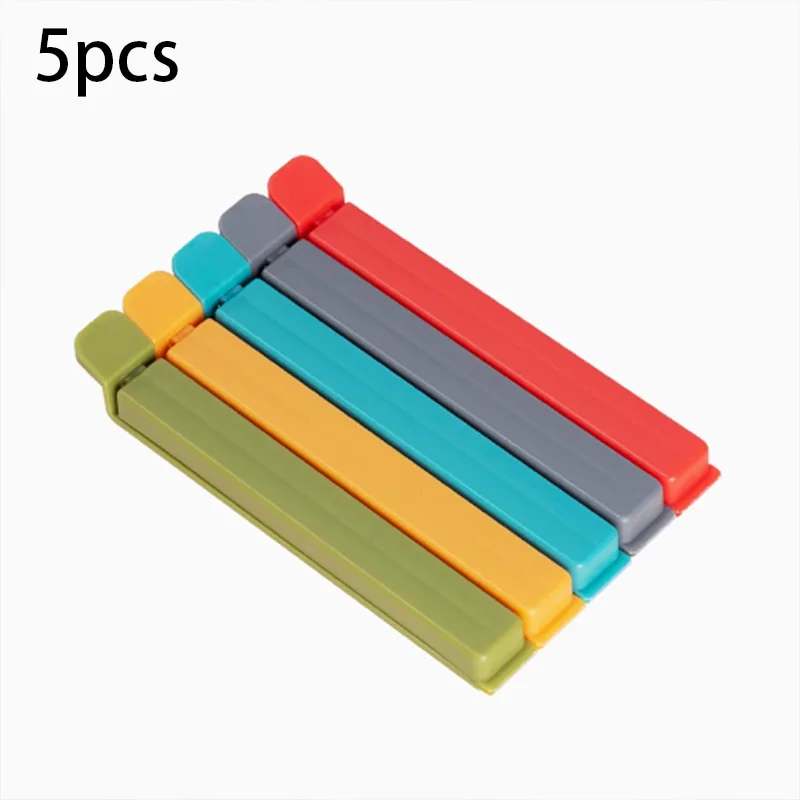 5pcs Multicolor Food Clips - Food Bag Sealing Clips Kitchen Leak-Proof Freshness Home Snack Moisture-Proof Essential Tool