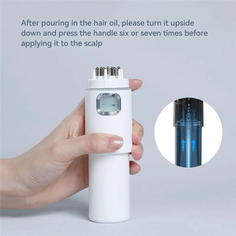 FORC-para medicina suero de aceite esencial aplicador de aceite para el cuero cabelludo masajeador de cabeza para el tratamiento del cabello crecimiento 1 pieza