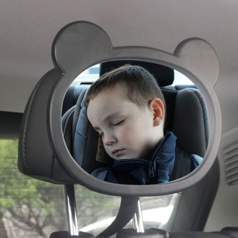 Infant Safety Car Mirror with clear viewing Secure Baby Backseat Mirror Adjustable Baby Car Mirror for Safe Rear seats Views