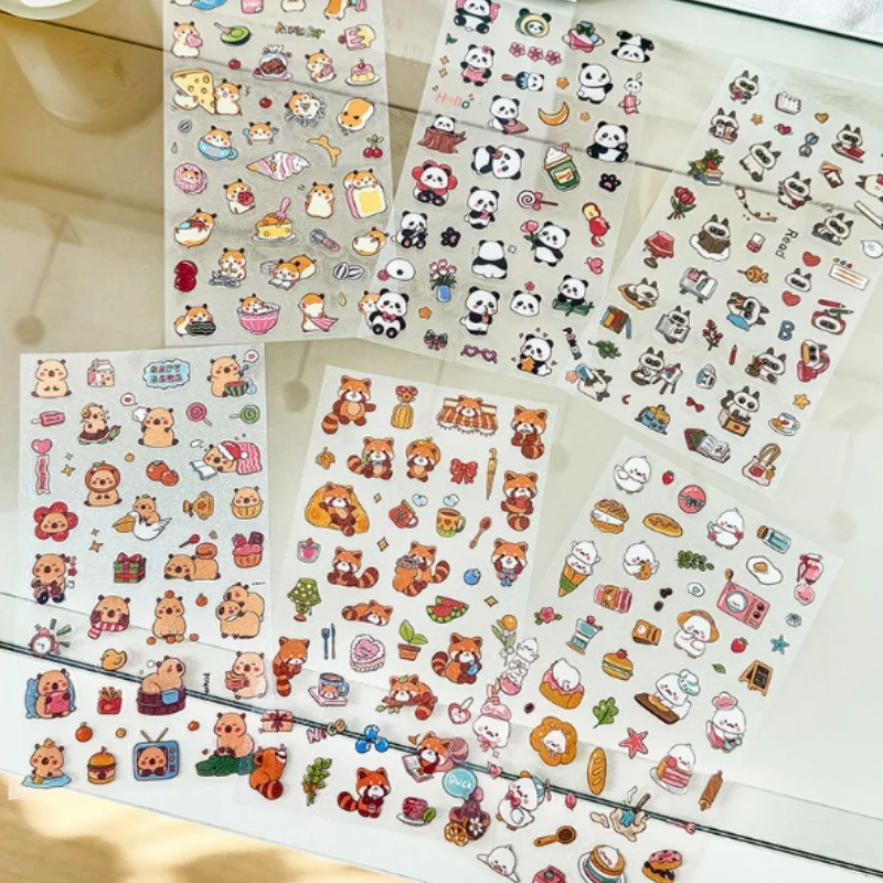 48pcs-lot-kawaii-capybara-hamster-animal-stickers-cute-scrapbooking-diy-diary-decorative-stationery-sticker-album-stick-label