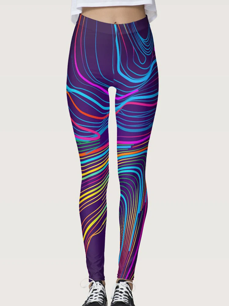 Sport Leggings Vrouwen Digitale Print Leggins Workout Atletische Fitness Strakke Lange Broek Met Kokerbroek