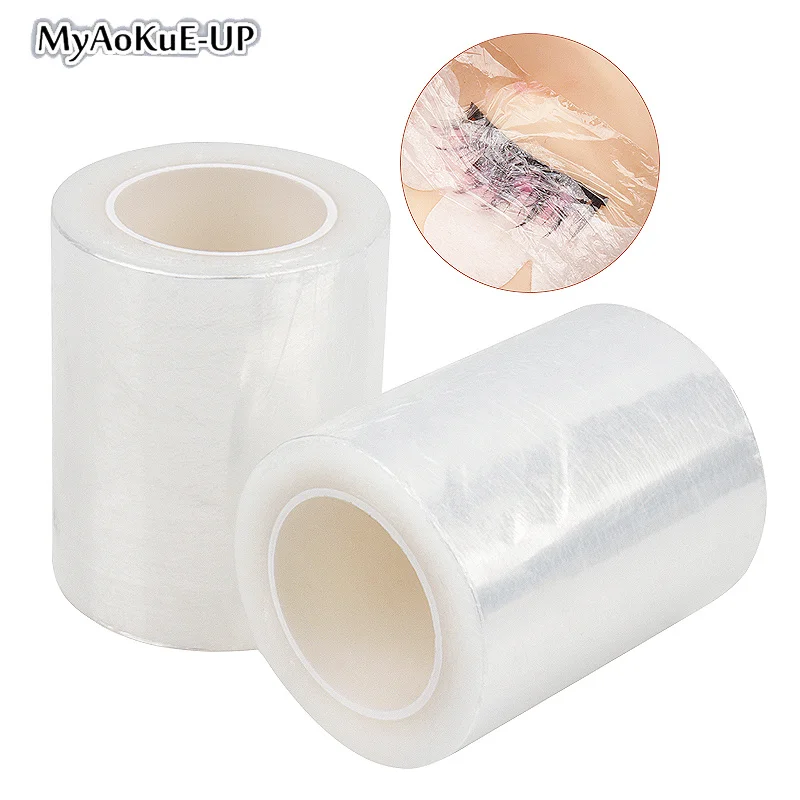 1 Roll 200M Eyelash Extension Use Clear Plastic Wrap Tattoo Eyebrow Film False Lash Lifting Supplies Permanent Makeup Tool