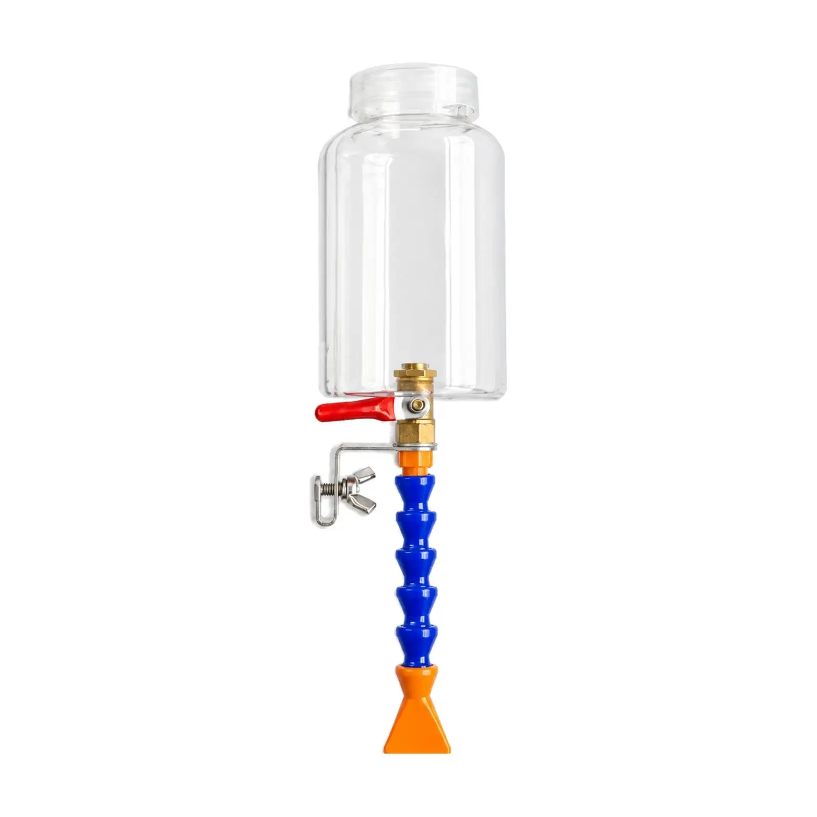 Glass Bottle Cutting Machine Accessory Dust Suppression Water Sprayer Kit with 500ml PET Bottle and Adjustable Clamp