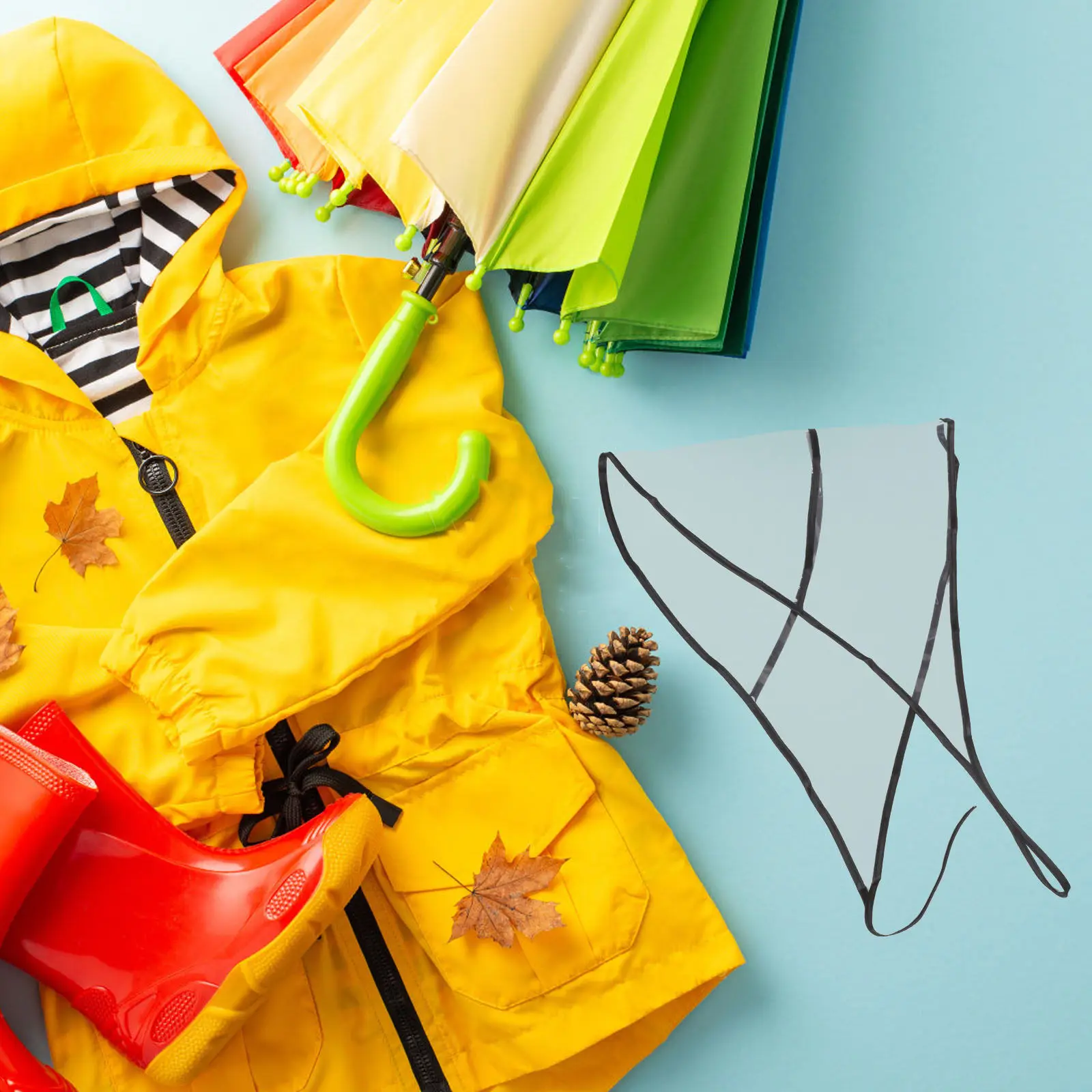 

5Pcs Rain Hat Waterproof Transparent Bonnet Lightweight Portable Outdoor Cycling Hiking Clear Plastic Rain Hats Protect