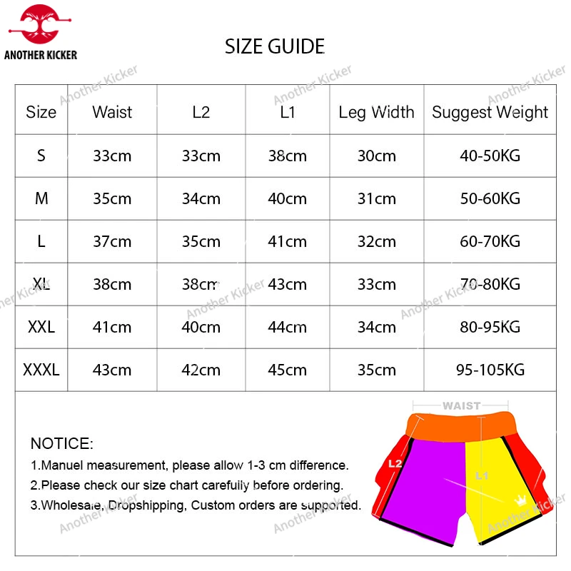 Men's Muay Thai Shorts Breathable Quick-Dry MMA Kickboxing Boxing Shorts Women Child Premium Training Fighting Thaiboxing Shorts