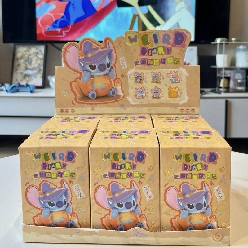 

Toptoy Stitch Blind Box Disney Stitch Funny Diary Series Handmade Desktop Ornament Handmade Surprise Happy Blind Box Child Toy
