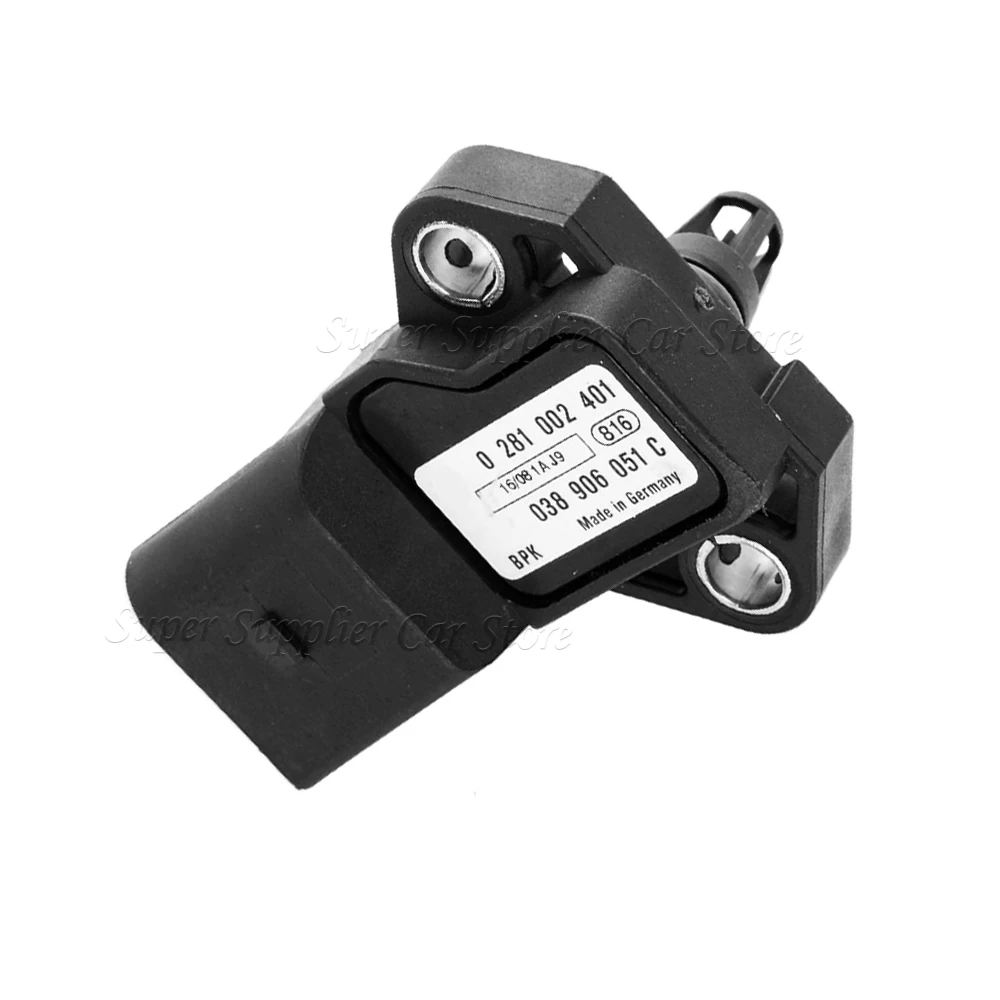 3 Bar MAP Boost Manifold Absolute Pressure Sensor For VAG VW AUDI SEAT SKODA 0281002401 038906051C 0 281 002 401 038 906 051 C