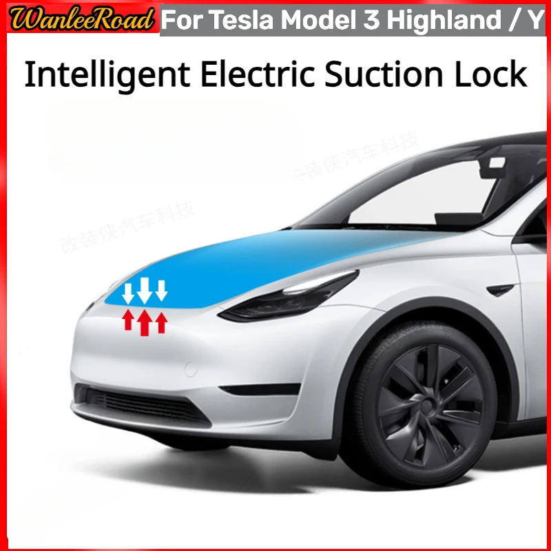 

Electric Lock Soft-closing for Tesla Model 3+ Model Y Front Spare Box Automatic Adsorption New Model3 Highland Car Accessories