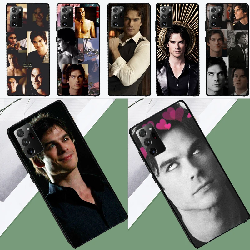 The Vampire Diaries Damon Salvatore Case For Samsung Galaxy S22 S23 Ultra S21 S20 FE S8 S9 S10 Plus Note 10 20 Ultra Cover Shell