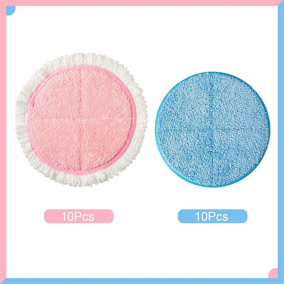 20 Pack Electric Mop Pads Spin Replacement 7.28 Inch Round Mop Pads for Floor Cleaning Spin Replacement Mop Pads