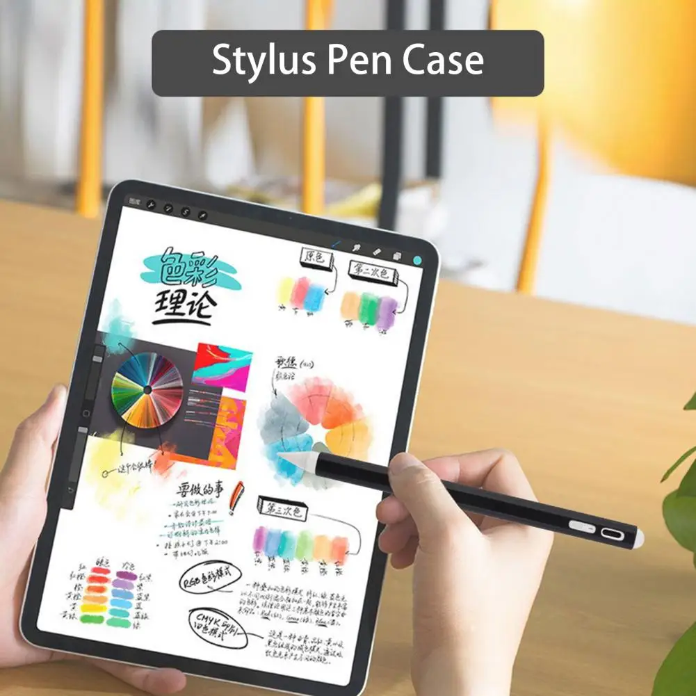 Caneta stylus caneta caso antiderrapante anti-queda silicone à prova de poeira caneta caneta coveruhb lápis 3 geração resistente ao desgaste caneta stylus titular