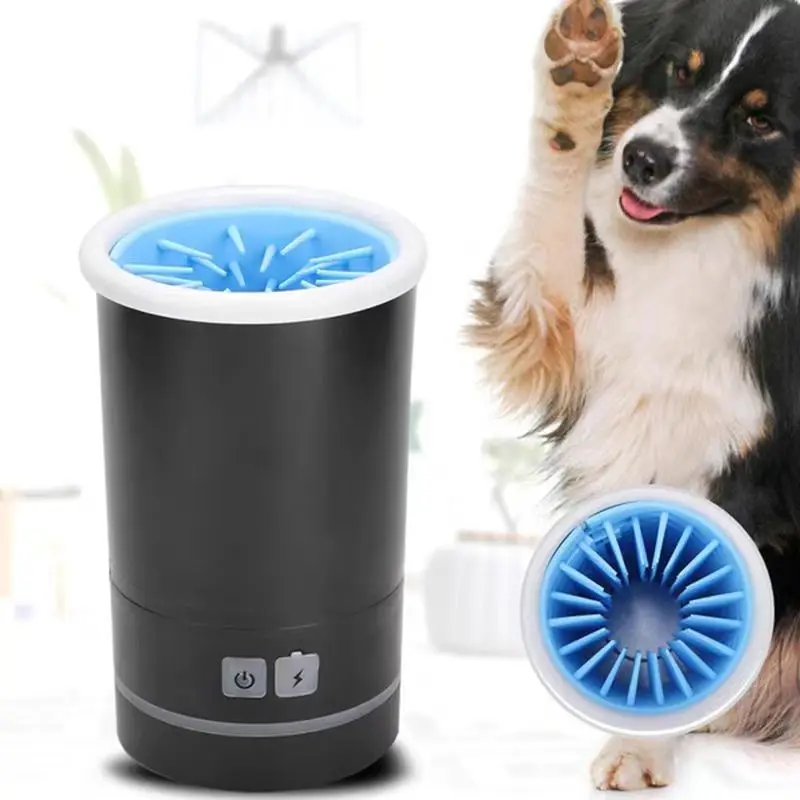 

Automatic Pet Paw Washer, USB Rechargeable, Soft Brushes, Portable Dog Foot Cleaner for Small and Medium Dogs, Paw Clean