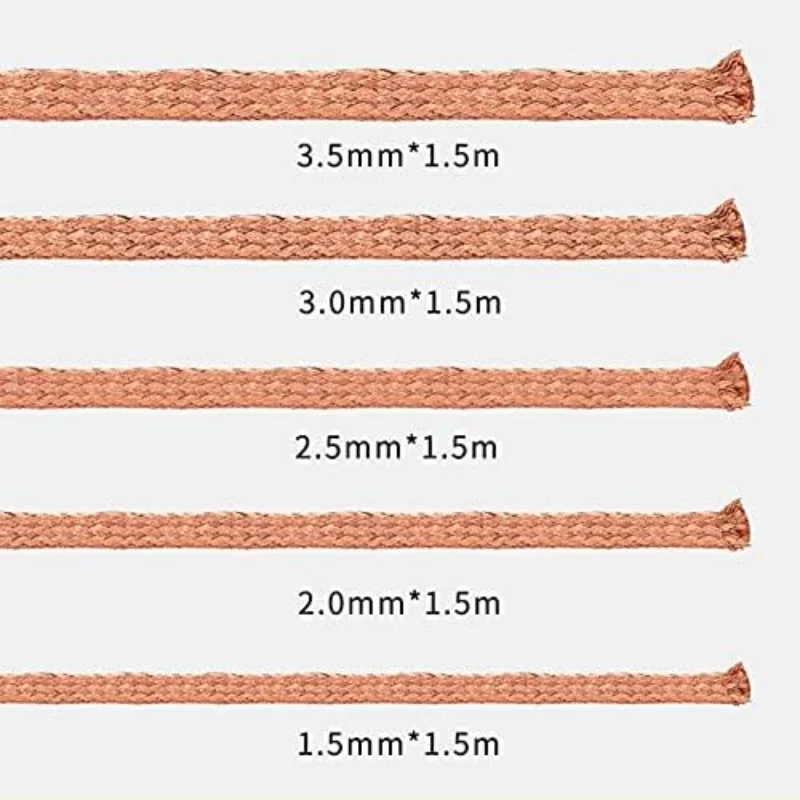 Imagem -06 - Desoldering Mesh Braid Tape Copper Welding Solder Remover 14 mm Fio de Solda Wick Tin Chumbo Cord Flux Bga Repair Tool