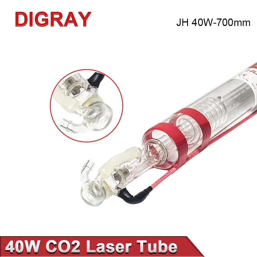 DIGRAY JH 40W CO2 Laser Tube Diameter 50mm Laser Lamp Length 700mm For Engraving Cutting Machine