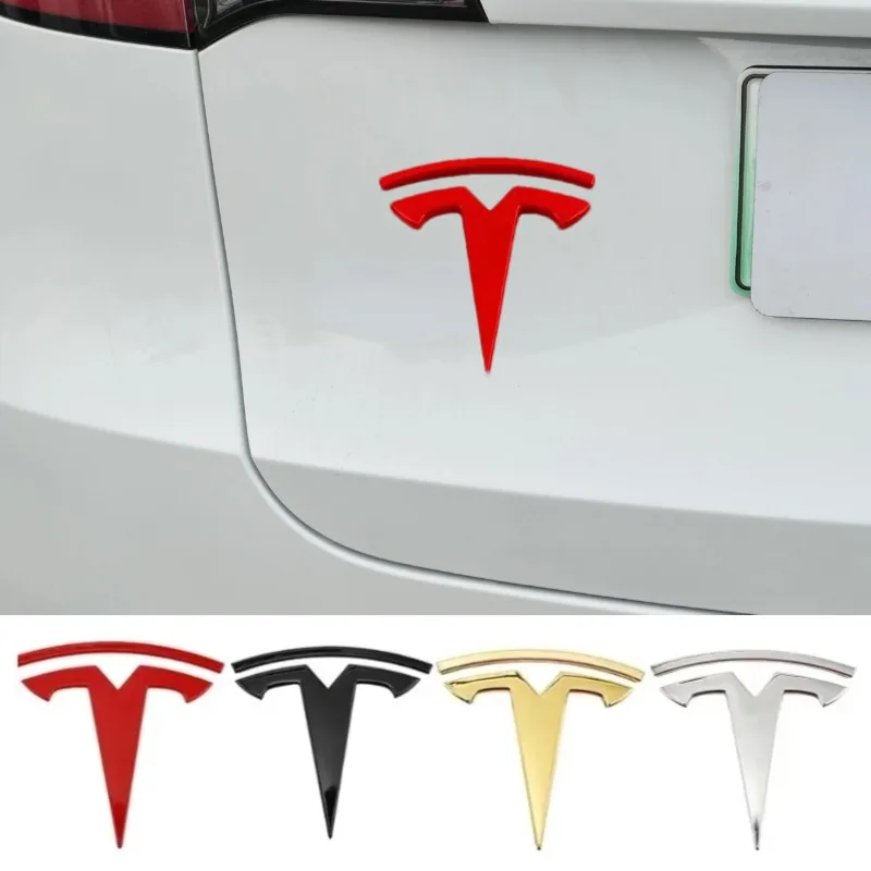 Metal Car Body Fender Side Badge Sticker for Tesla Model S X 3 Y Roadster Cybertruck Emblem Decal Exterior Accessories