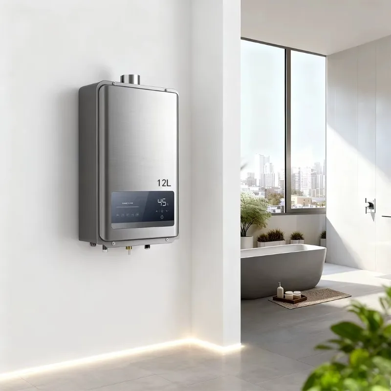 Airo LPG Gas Water Heater Stainless Steel Heat Exchanger, Anti-Corrosion Design for Hard Water, Kitchen Bathroom Use