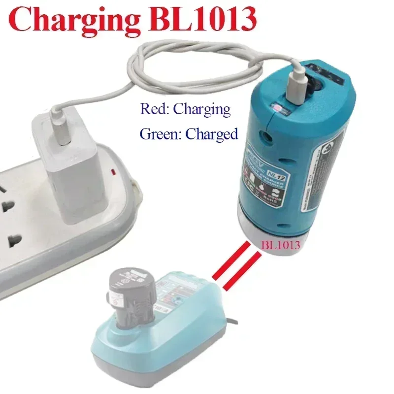 NL12 Adapter BL1013 Li-ion Battery Charger Converter For Makita 10.8V USB Device Mobile Phone Power Bank Supply DC Output DC10WA