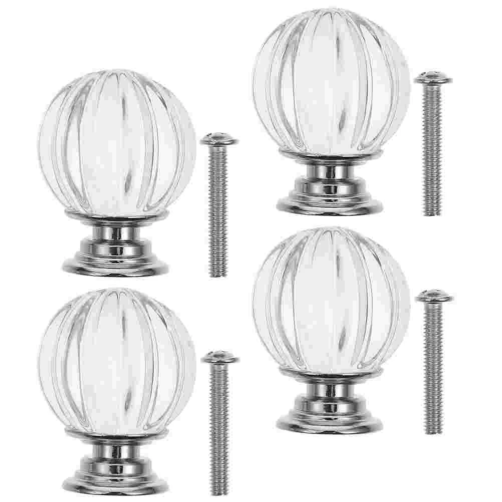 

4 Pcs Lampshade Hair Ornament Decor Holder Harp Chic Light Knob Finials Accessories Crystal Lighting Accessory