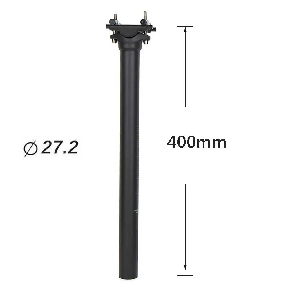 ELITA ONE Carbon-Fahrradsattelstütze, leichte 135 g Titanschrauben, kompatibel mit 25,4/27,2/30,9/31,6 mm Fahrrädern, MTB, Rennrad