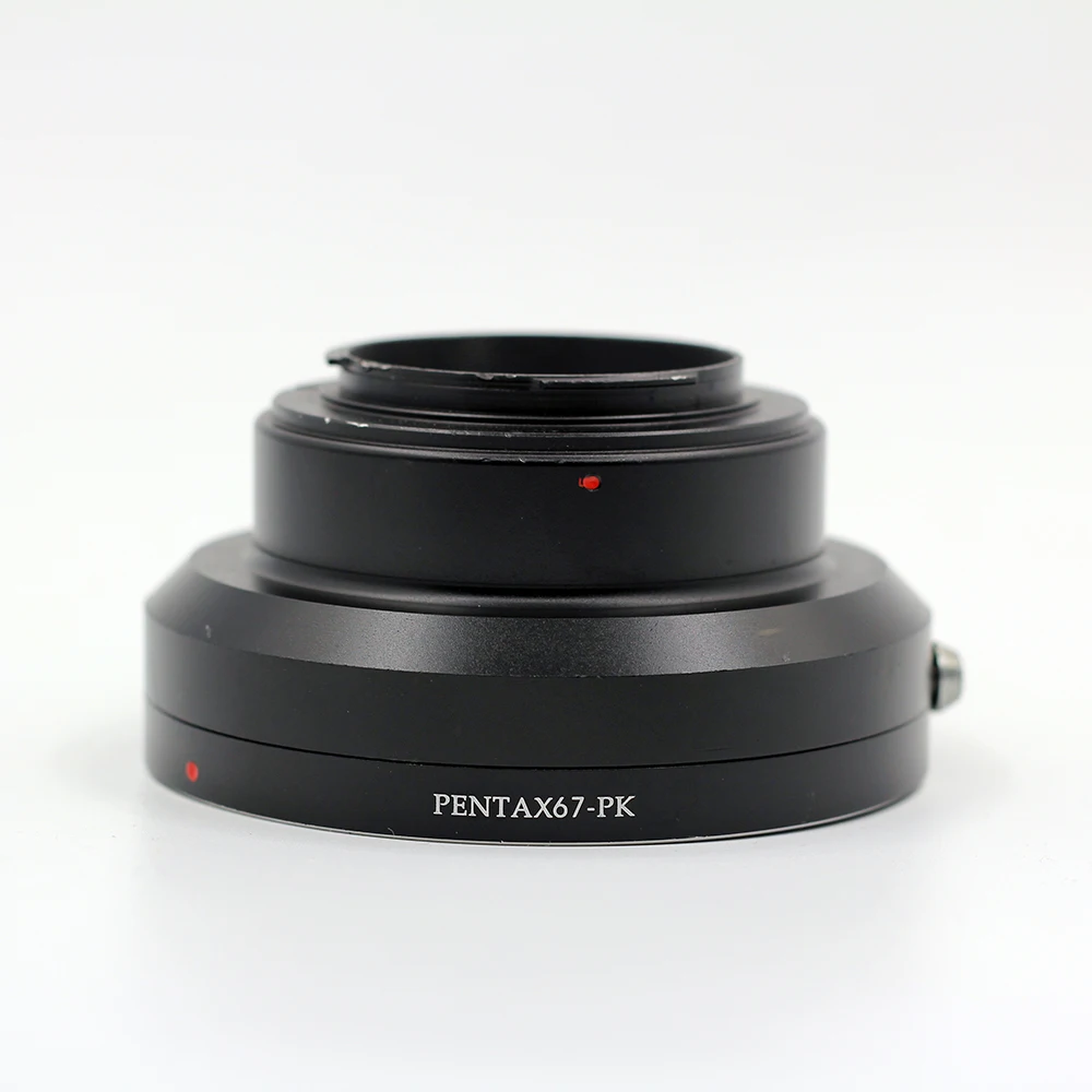 PENTAX67-PK อลูมิเนียมกล้องเลนส์อะแดปเตอร์แหวนสำหรับ Pentax 67เลนส์สำหรับ Pentax K(PK) mount